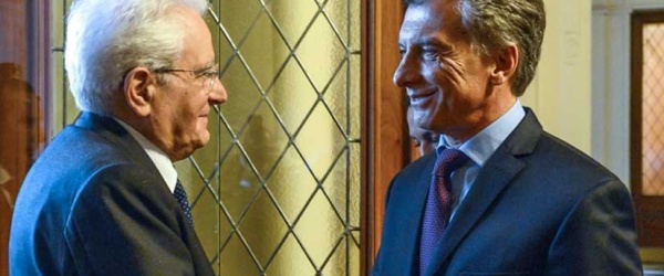 Macri y Mattarella coinciden en la necesidad de un acuerdo entre el Mercosur y la UE
