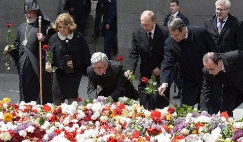 Acto oficial en Ereván por el centenario del genocidio armenio