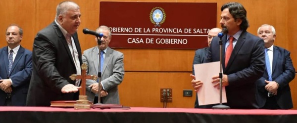 Adrián Zigarán asume como interventor municipal en Aguaray