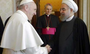 Encuentro histórico entre el Papa Francisco y el presidente iraní Hassan Rohani