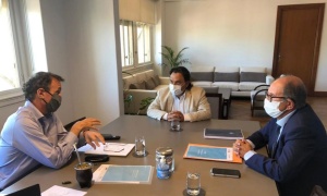 Gustavo Sáenz se reúne con el ministro Katopodis en Buenos Aires