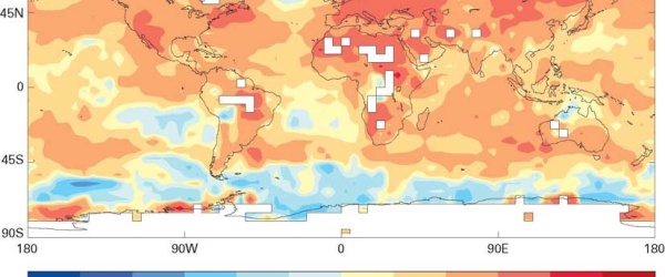 El estado del clima mundial en 2011-2015: cálido y errático