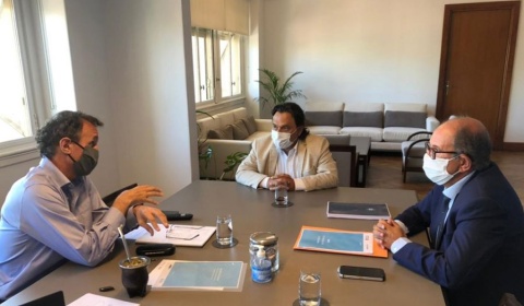 Gustavo Sáenz se reúne con el ministro Katopodis en Buenos Aires