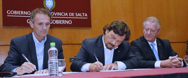 Sáenz suscribe un acuerdo con el gobierno federal para la ejecución de obras en Salta