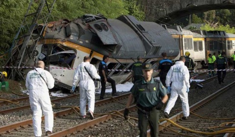 Cuatro muertos en un accidente ferroviario ocurrido en Galicia