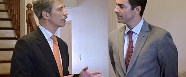 Urtubey recibe el saludo protocolar del Embajador de la delegación de la Unión Europea en Argentina