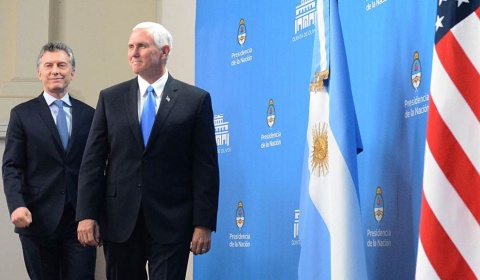 Mike Pence elogia a la Argentina y la señala como 'ejemplo positivo'
