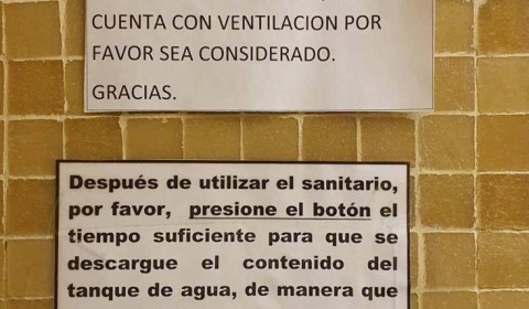 Una Acordada secreta obliga al uso exclusivamente 'migitorio' de un baño de la Ciudad Judicial de Salta