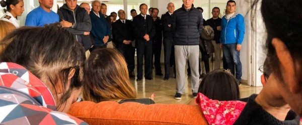 Macri visita en Mar del Plata a los familiares de la tripulación del submarino desaparecido