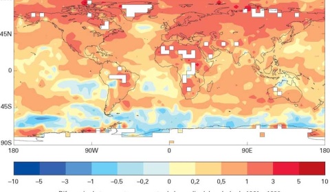 El estado del clima mundial en 2011-2015: cálido y errático
