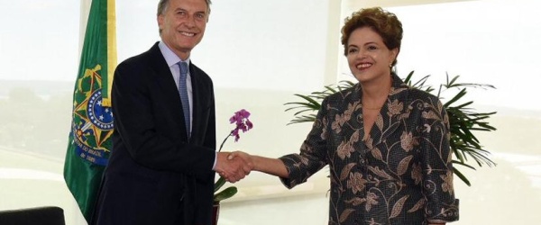 Mauricio Macri se reúne con Dilma Rousseff en Brasil