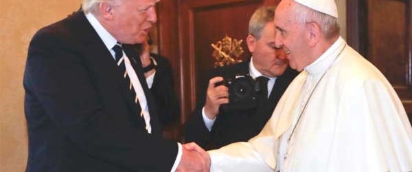 El Papa Francisco recibe al Presidente de los Estados Unidos, Donald Trump