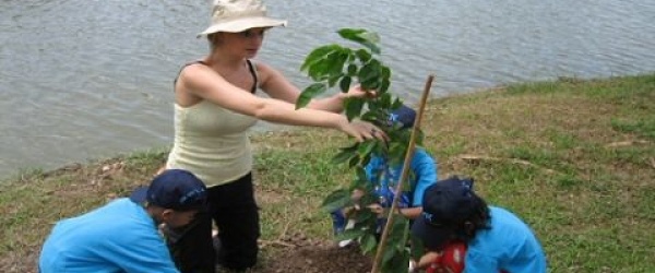 La Municipalidad celebra el Día del Árbol plantando 20 jaboneros