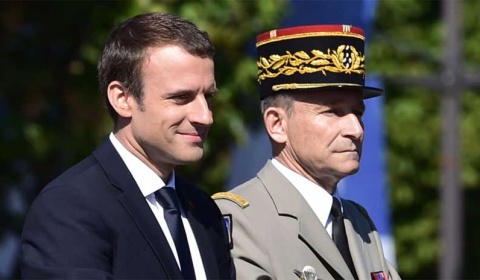 Dimite el jefe del Estado Mayor francés por su desacuerdo con Macron