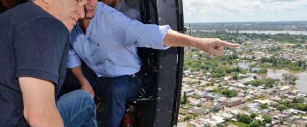 Macri anuncia inversiones para dar una 'solución definitiva' a las inundaciones