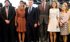 Macri acompaña a los reyes de España en la inauguración de ARCOmadrid