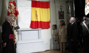 Los restos de Cervantes descansan desde hoy en su nuevo monumento en la iglesia de las Trinitarias