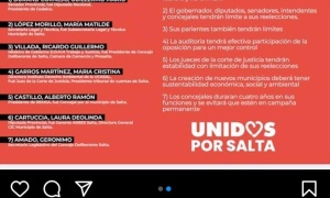 La lista del ministro Ricardo Villada, partidaria de la 'estabilidad' de los jueces de la Corte de Justicia de Salta