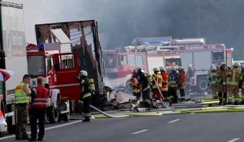 Al menos 18 muertos en un accidente de autobús en Alemania