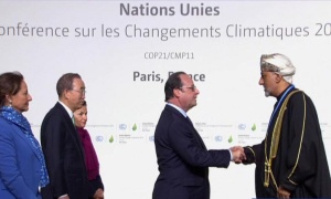 COP21: Hollande y Ban Ki-moon dan la bienvenida a los Jefes de Estado