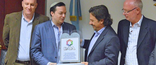 El Intendente Municipal de Salta recibe al presidente de la DAIA