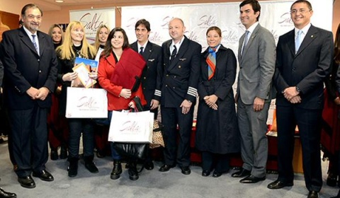 Isa y Urtubey reciben a los primeros turistas de la temporada invernal