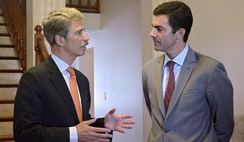 Urtubey recibe el saludo protocolar del Embajador de la delegación de la Unión Europea en Argentina