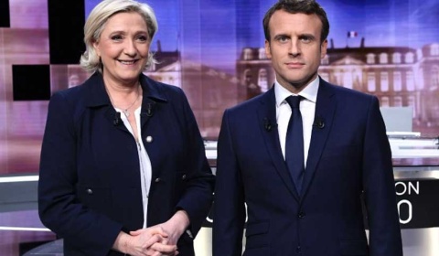 Macron sale reforzado tras el duro debate con Le Pen