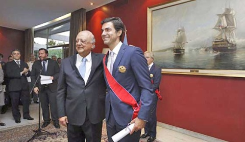 Urtubey condecorado con la Gran Cruz de la Orden de Bernardo O'Higgins