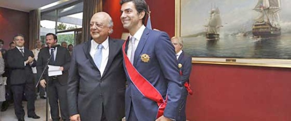 Urtubey condecorado con la Gran Cruz de la Orden de Bernardo O'Higgins