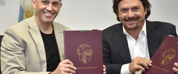 El intendente Gustavo Sáenz recibe al ministro Sergio Bergman