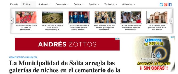 Al banner de Zottos le faltan algunos fotogramas