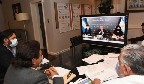 Sáenz participa en la reunión con el Presidente para analizar la situación epidemiológica de las provincias