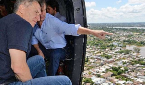 Macri anuncia inversiones para dar una 'solución definitiva' a las inundaciones