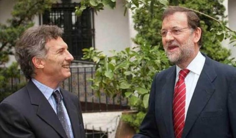 Macri apoya a Rajoy y alude al 'desarrollo' de España