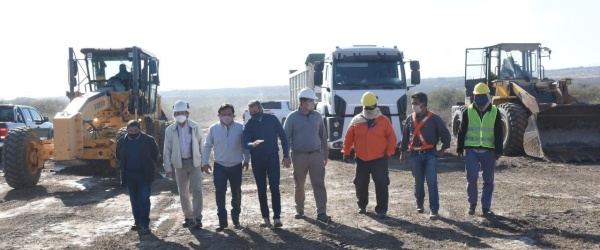 Sáenz supervisa las obras de la Circunvalación Noroeste de Salta