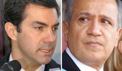 Urtubey y Romero colocan los arcos en la mitad de la cancha