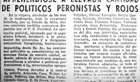 Cuando ser peronista era muy peligroso en Salta