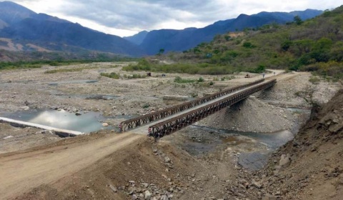 Orgullo salteño: el puente Bailey de Los Toldos que comunica con Bolivia