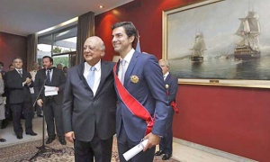 Urtubey condecorado con la Gran Cruz de la Orden de Bernardo O'Higgins