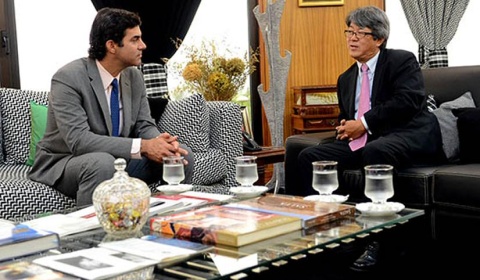 Urtubey recibe la visita del Embajador del Japón en la República Argentina