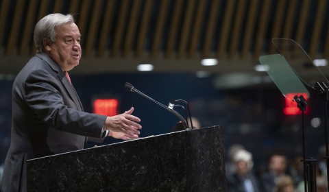 Guterres alerta sobre el riesgo de que el mundo se fracture en dos bloques