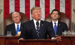 Trump pronuncia su primer discurso ante el Congreso de los Estados Unidos