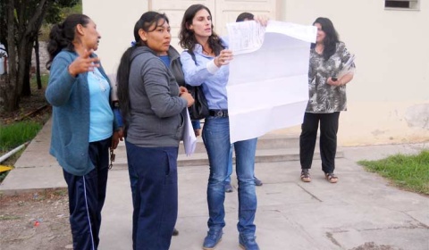 La Ministra de Justicia, Pamela Calletti, también sale a los barrios