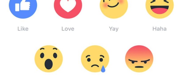 Facebook prueba las 'reacciones', una nueva manera de expresar las emociones