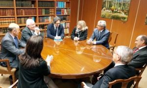 La Corte de Justicia de Salta en pleno recibe al Ministro de Justicia, Germán Garavano