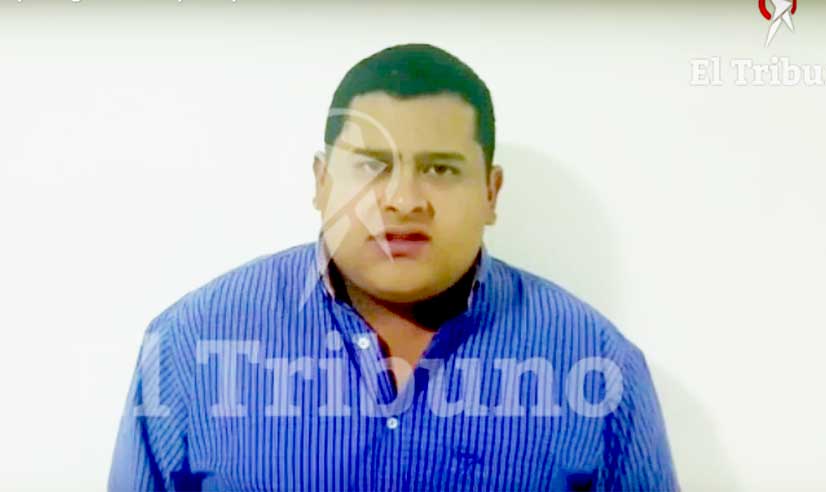 El concejal Gerónimo en el vídeo grabado en la clandestinidad y publicado en El Tribuno mt_nothumb