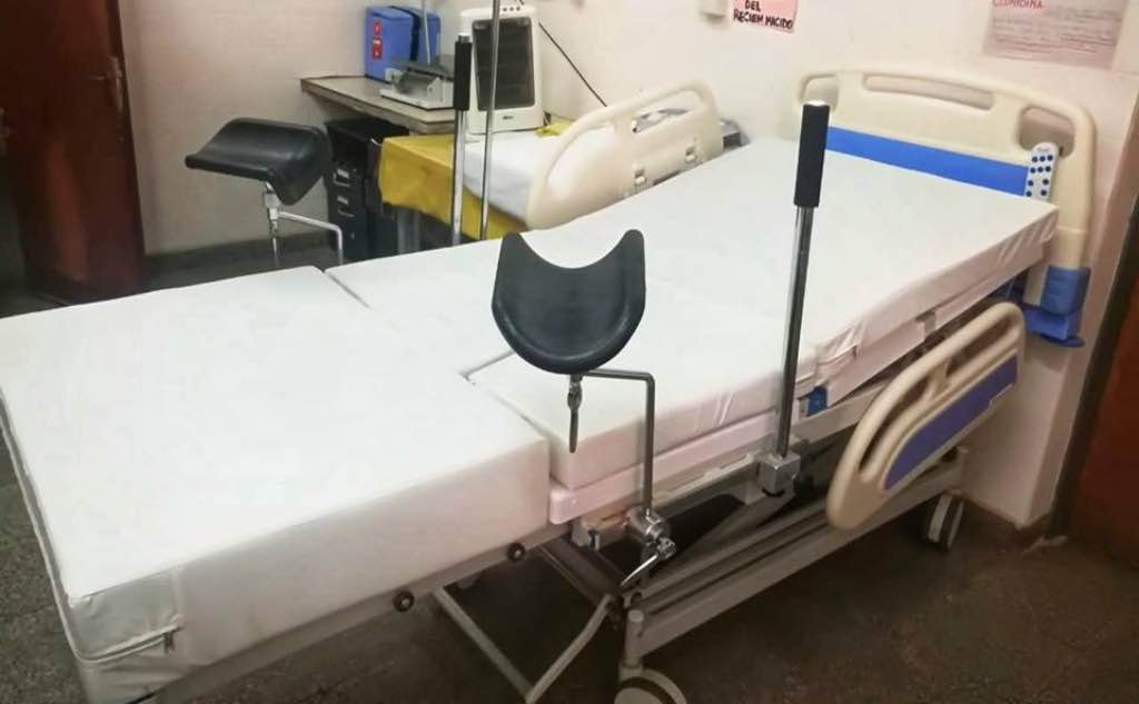 Cama donada al hospital de Morillo