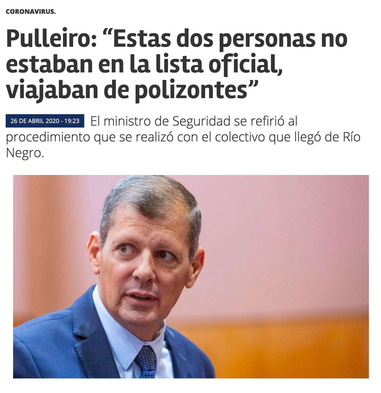Pulleiro y los polizontes