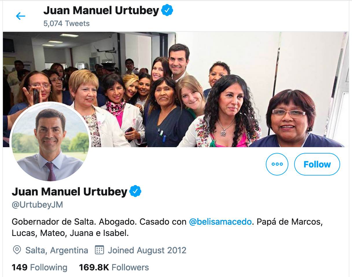 Twitter de Urtubey